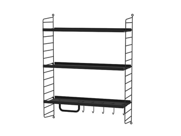 BATHROOM G - Suspended powder coated steel bathroom cabinet by String Furniture - view 3